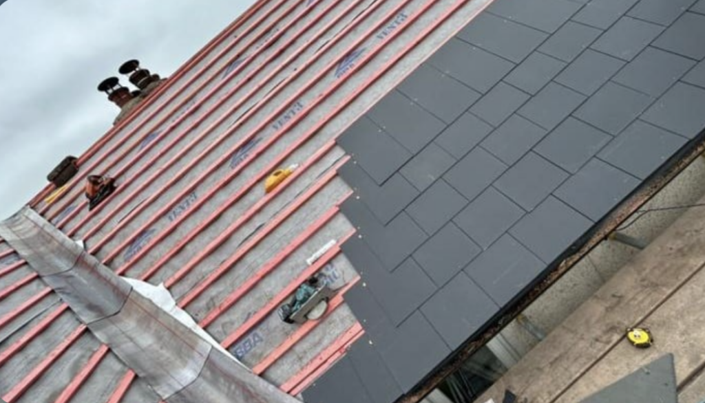 new roofing being installed in Leominster